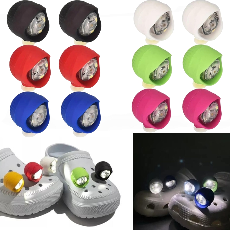 Croc Style Clog - 2/4/8 Stuks Waterdichte Schoenverlichting voor Klompen
