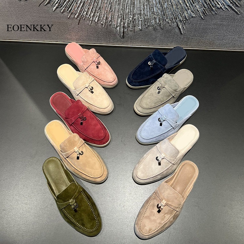 Slip On Mule Flat - EOENKKY 2026 Zomerse damessandalen met open