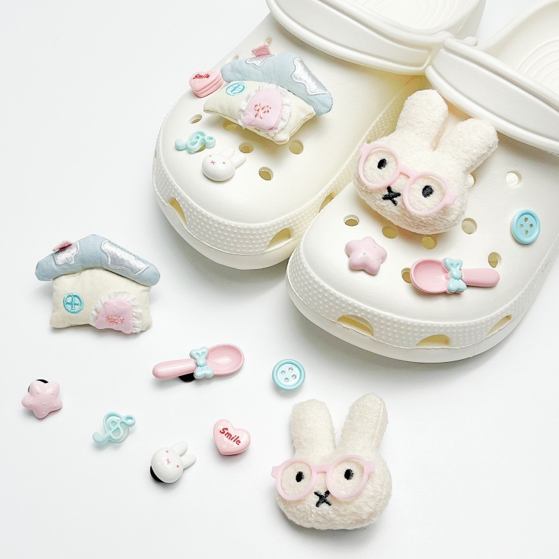 Croc Style Clog - Schattige Miffy Huis Schoen Charms DIY