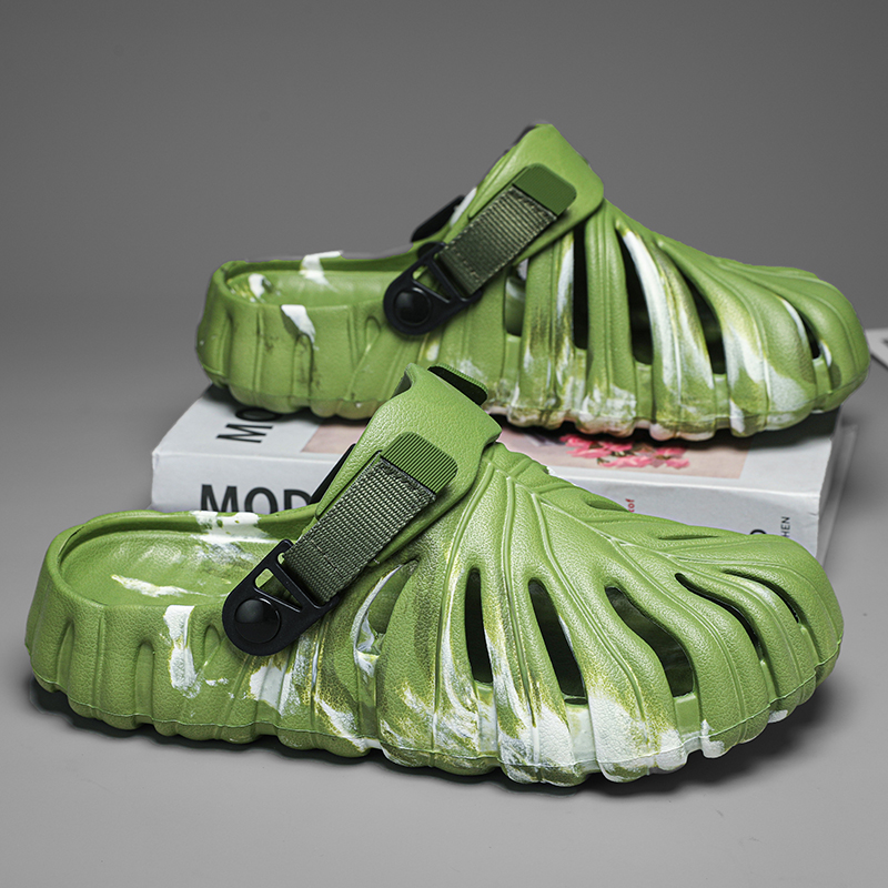 Women Shoes Us To Eu - Camouflage Sandalen Monstera Deliciosa Slippers Vrouwen