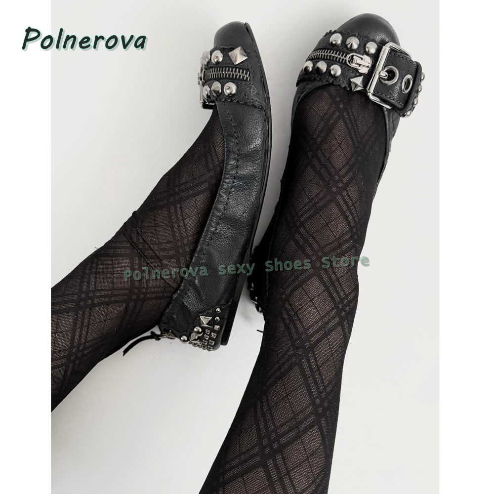 Women Shoes Size - Klinknagelriemgesp Mary Jane schoenen spitse neus