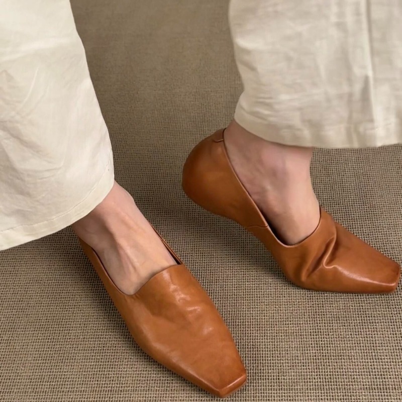 Women Shoes Size - Retro platte loafers Damesslip-on schoenen in