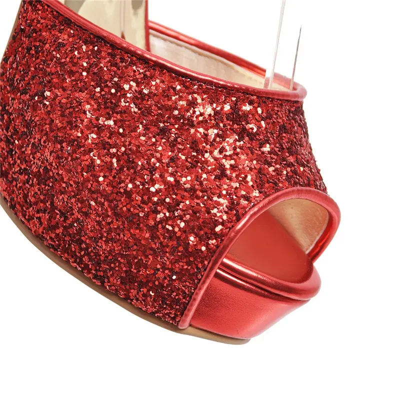 Zilver Zomer Vrouwen Hoge Hak  - Women'S Shoes Peep Toe recensie en prijs
