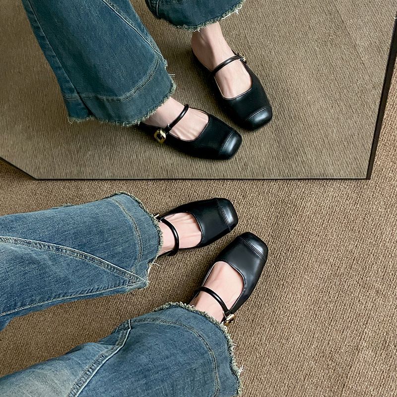 Franse-inspiratie gesloten mui - Slip On Mule Flat recensie en prijs