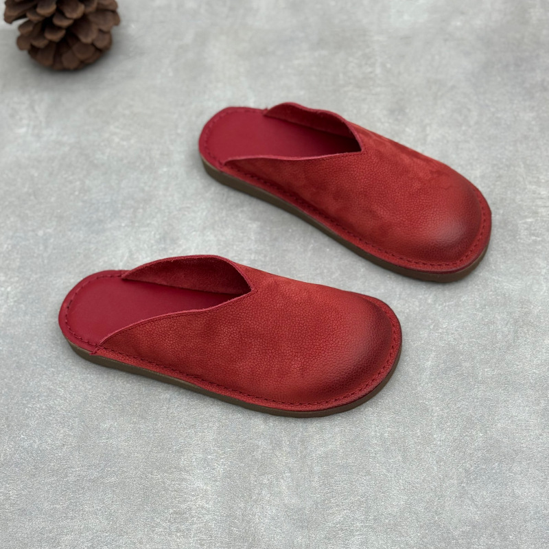 Handgemaakte Echt Lederen Muil - Slip On Mule Flat recensie en prijs