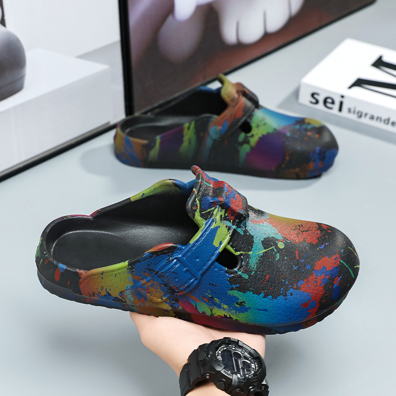 Heren Dames Graffiti Splash Pa - Slip On Mule Flat recensie en prijs