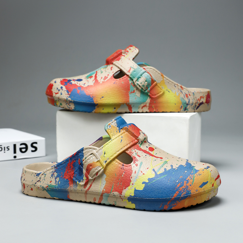 Heren Dames Graffiti Splash Pa - Slip On Mule Flat recensie en prijs