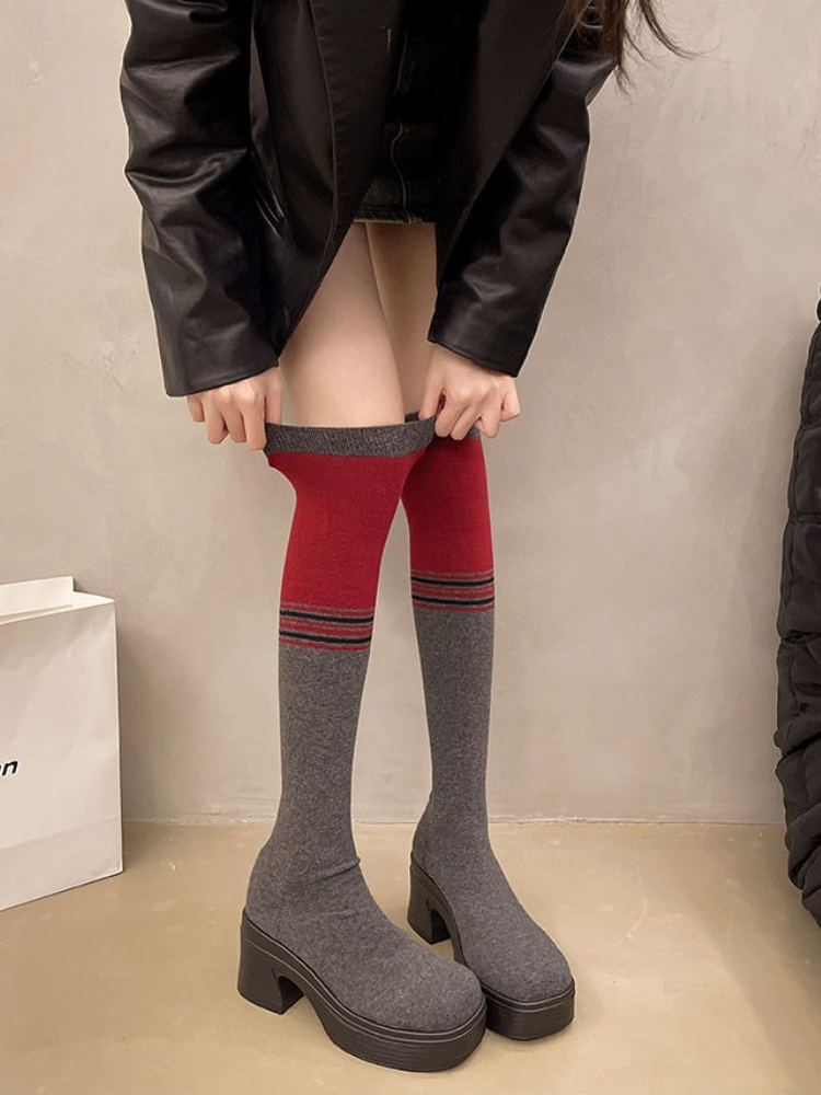Dikke hak dames over-de-knie s - Sock Boot Women recensie en prijs