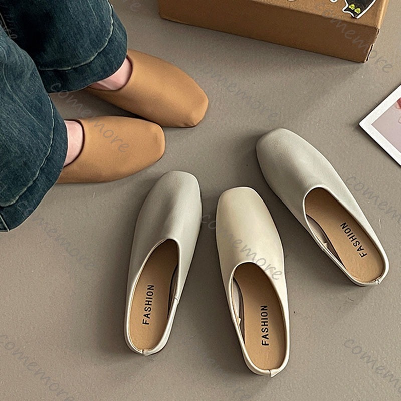 Comemore Retro Baotou Halve Sl - Slip On Mule Flat recensie en prijs
