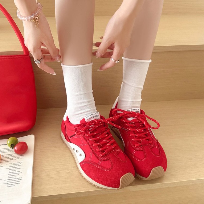 Retro kleurbloksneakers Dames  - Women Shoes Running recensie en prijs