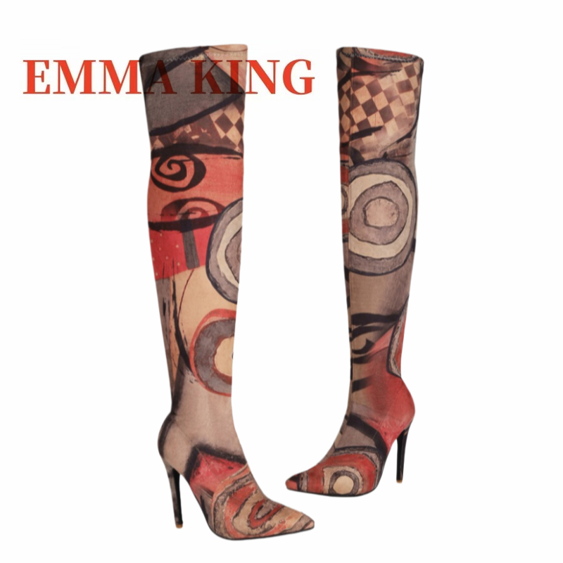 Dameslaarzen met kunstprint, h - Sock Boot Women recensie en prijs