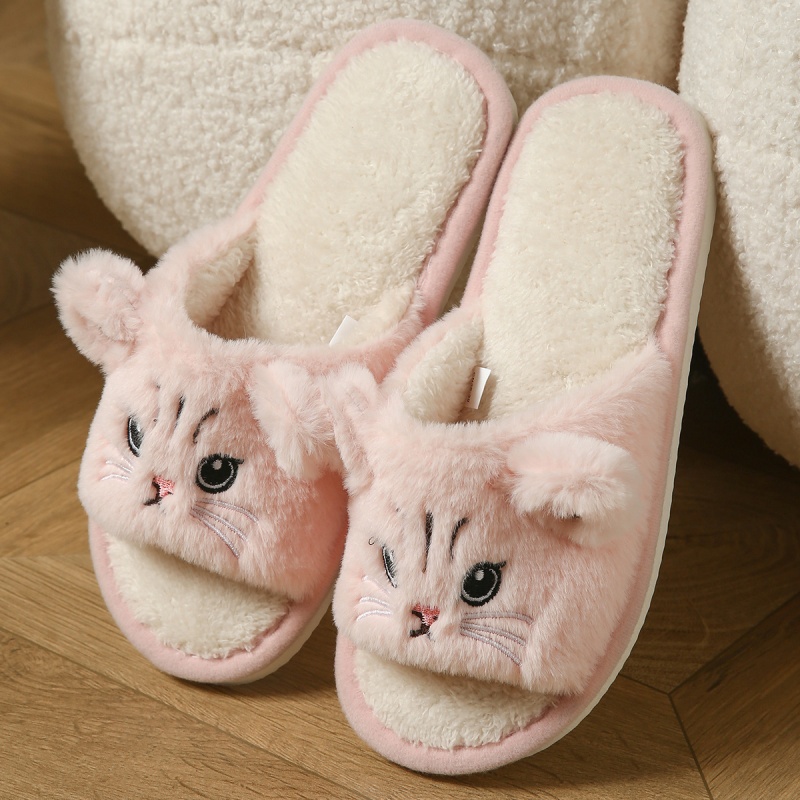 Schattige kattenpluche slipper - Thong Flat Sandal recensie en prijs